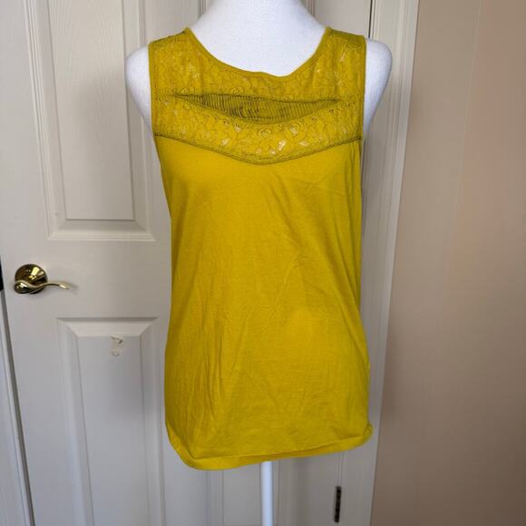 J. Crew 2 Tank Top Bundle Small Silk Pleats and Lace Yellow Purple EUC Y2K - Picture 4 of 13